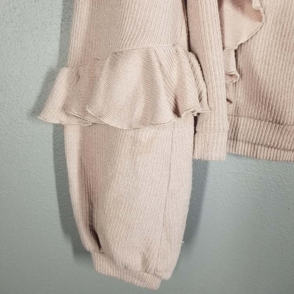 Saylor | Avian Sweater Ribbed Cascade Ruffle - Picture 3 of 10